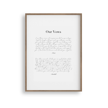 Custom Vows (Design 1)