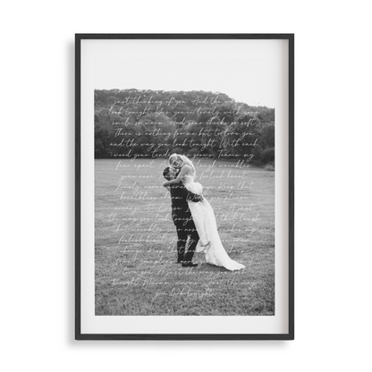 VOWS/TEXT ON IMAGE