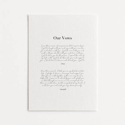 Custom Vows (Design 1)