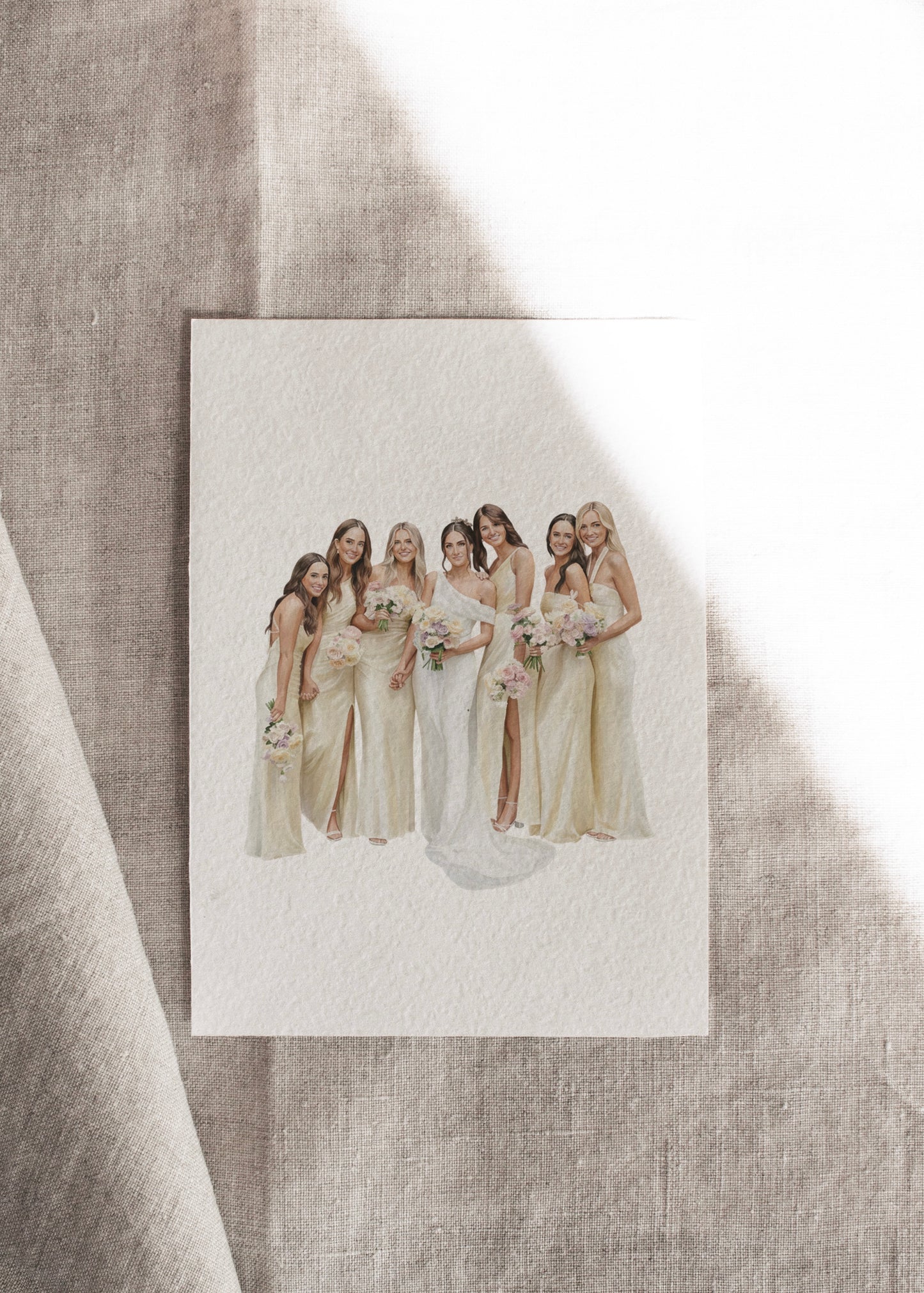 Personalised watercolour family artwork
